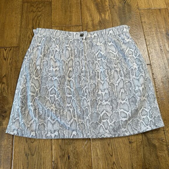 Free People Midnight Magic Snake Print Zip Mini Skirt Womens Size 4 - Picture 6 of 7
